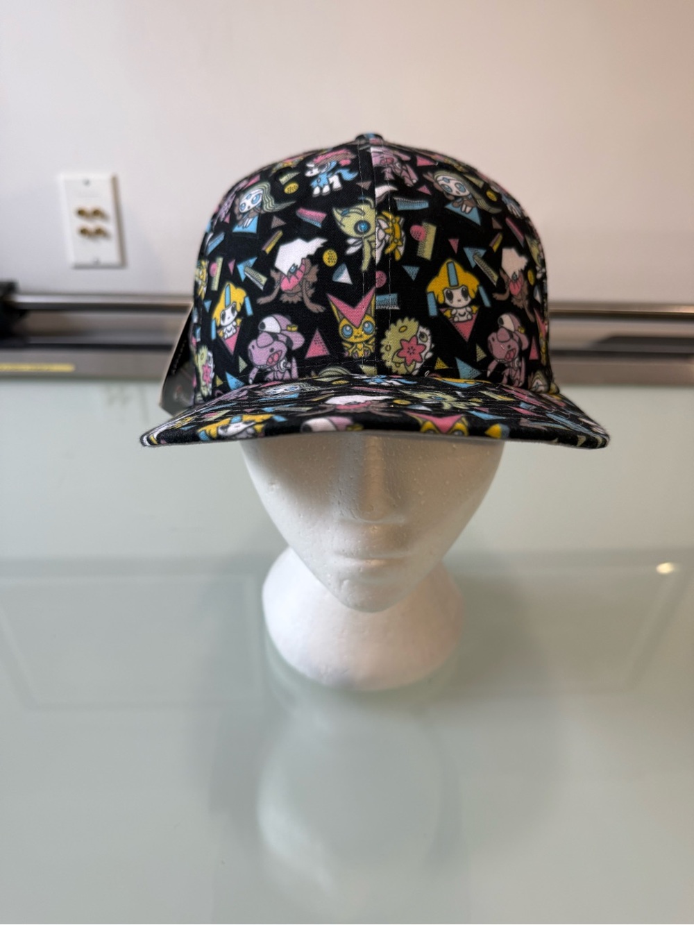 NWT Pokemon Center New Era 9FIFTY Snapback Hat Mythical Mania All Over Print